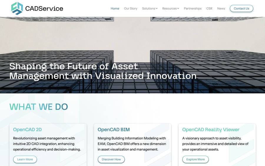 CAD Service weboldal