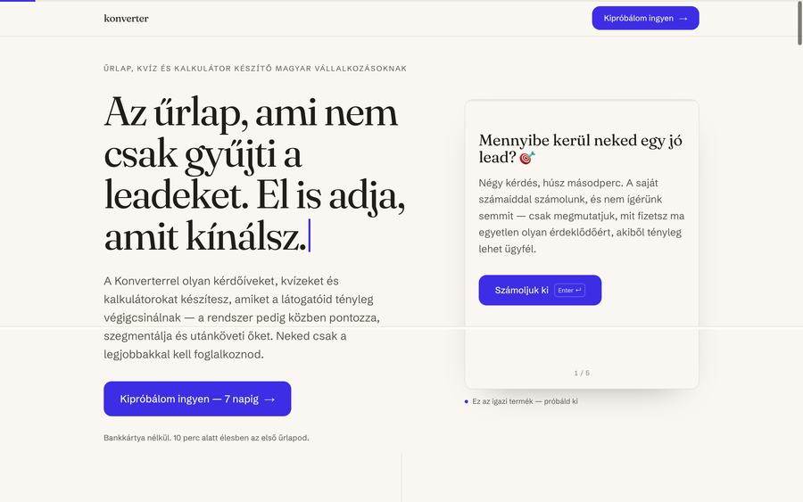 Konverter weboldal